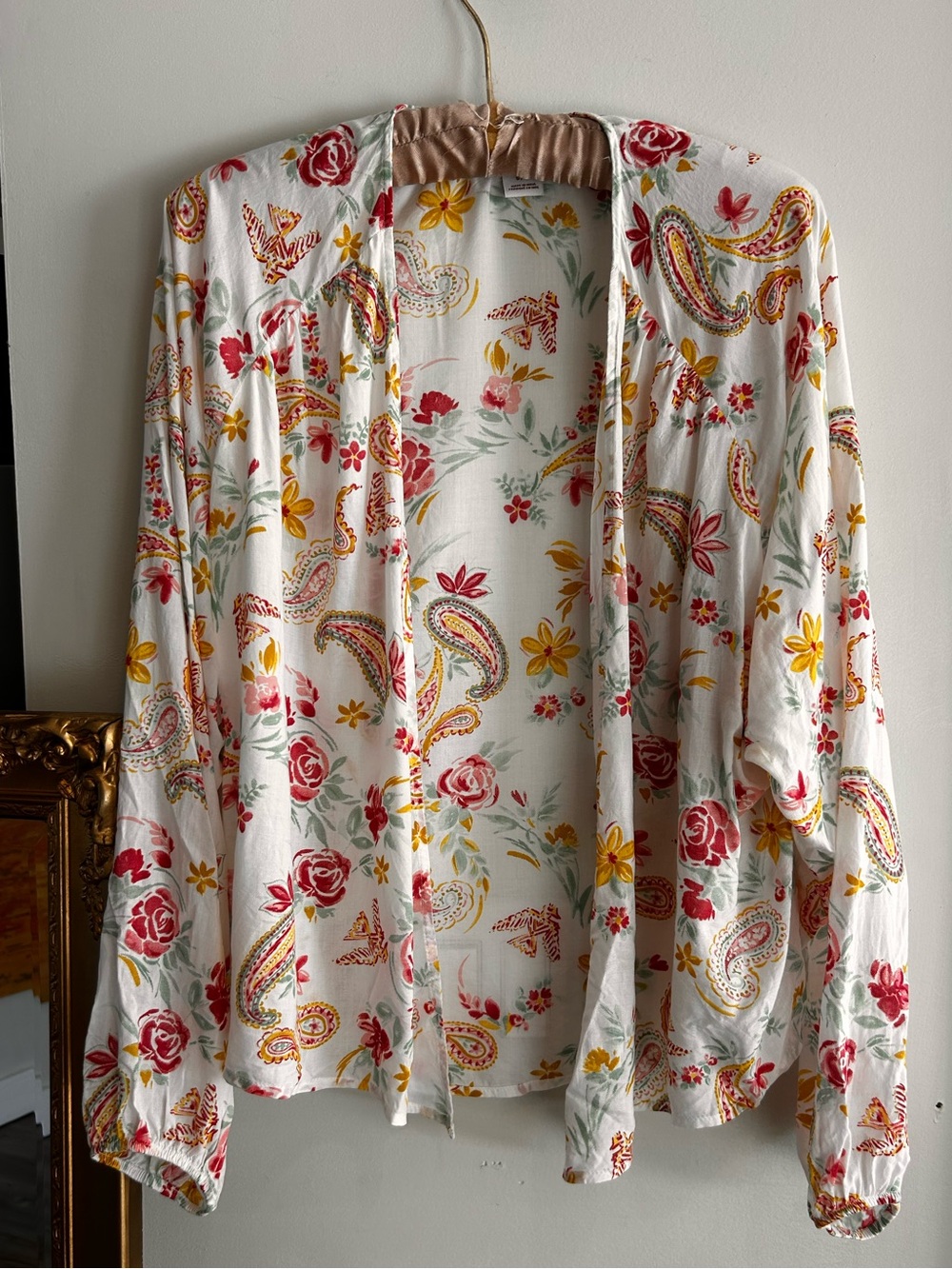 Ariat Beth Kimono Wrap Floral Paisley Size Small